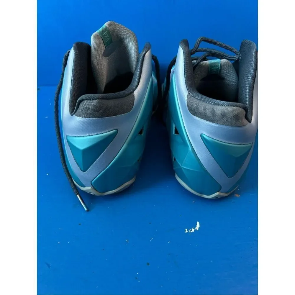 Nike Lebron XI 11 Shoe 7Y Blue Youth Armory Slate Basketball Used 621712-400